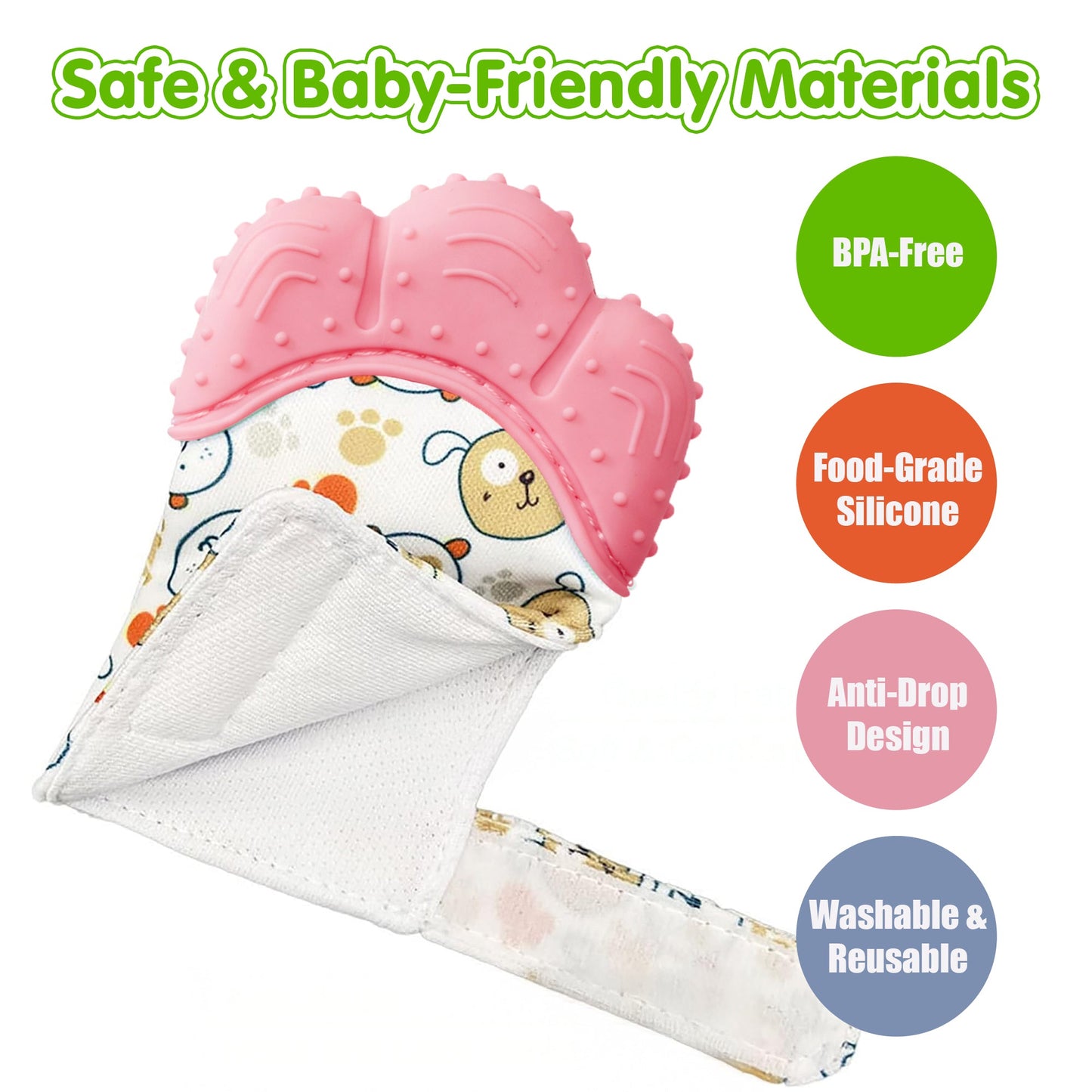 Baby Soft Teether Glove - Set of 2