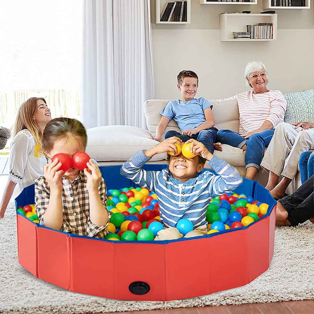Foldable Pool for Pet and Kids - Portable and Durable Splash Fun for the Whole Family