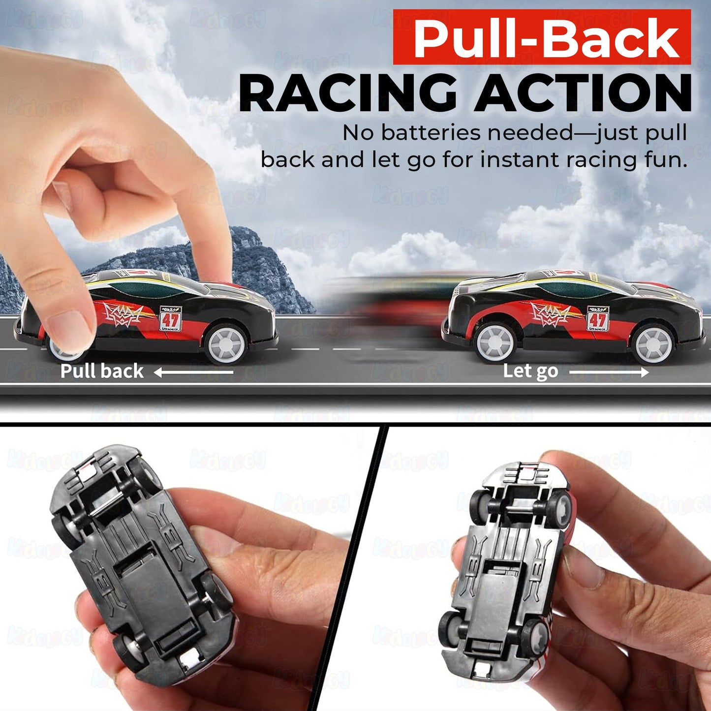 48PCS Die-Cast Pull Back Cars Set