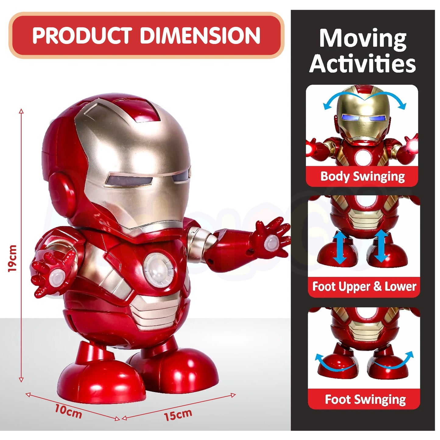 Dancing Iron Man Robot Toy