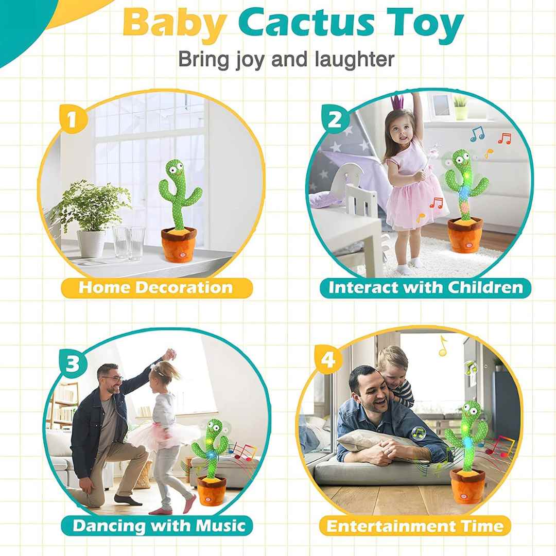 Kids Dancing Talking Cactus Toys for Baby