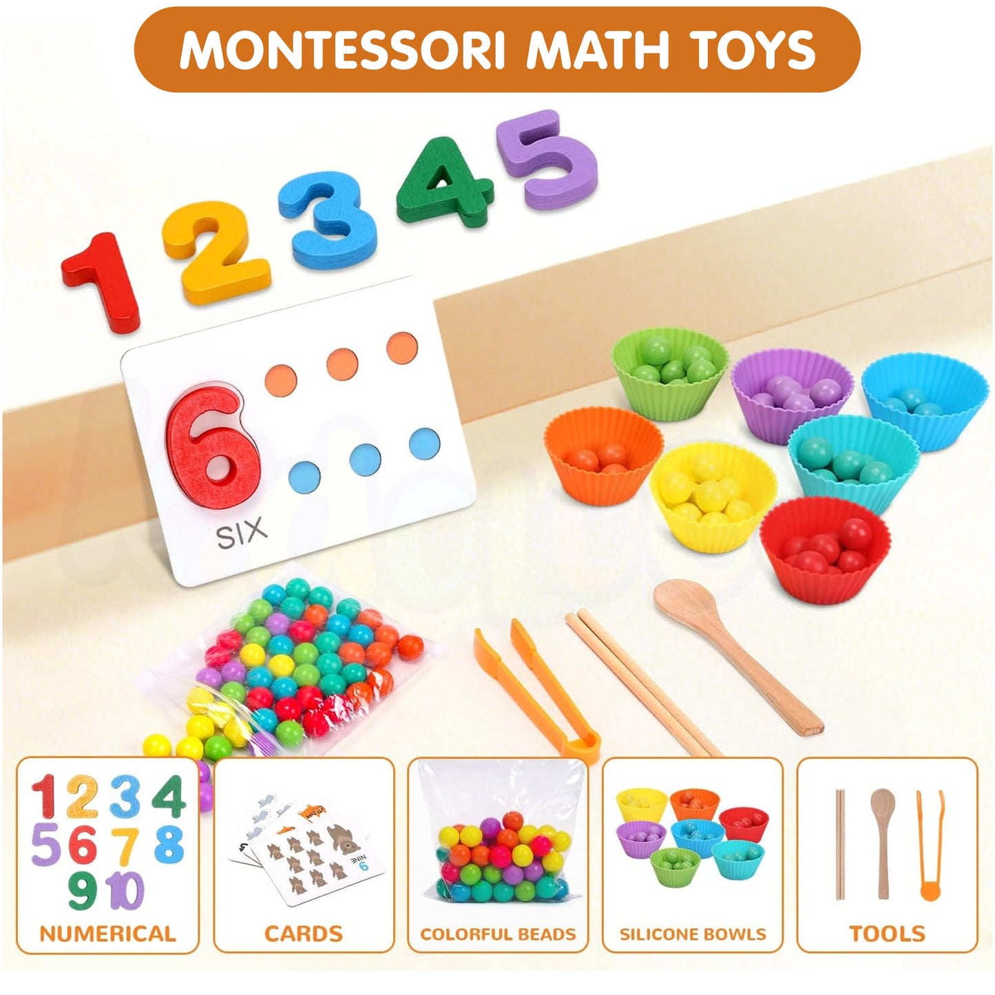 Montessori Arithmetic Math Toy Set