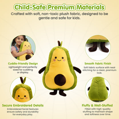Super Soft Avocado Cushion Plush Toy