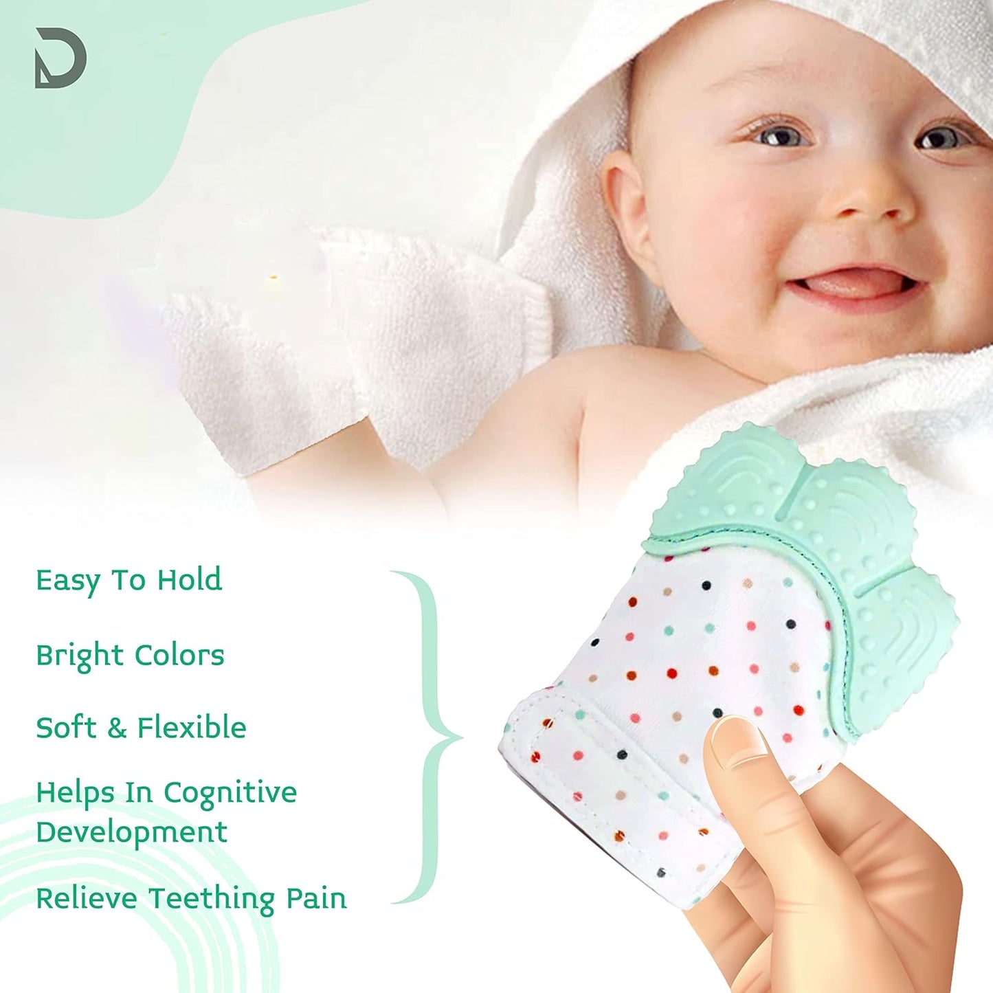 Baby Soft Teether Glove - Set of 2