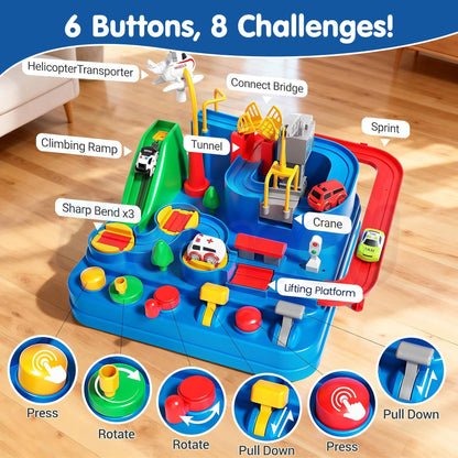 Car Adventure Rescue Track Set Educational Toy