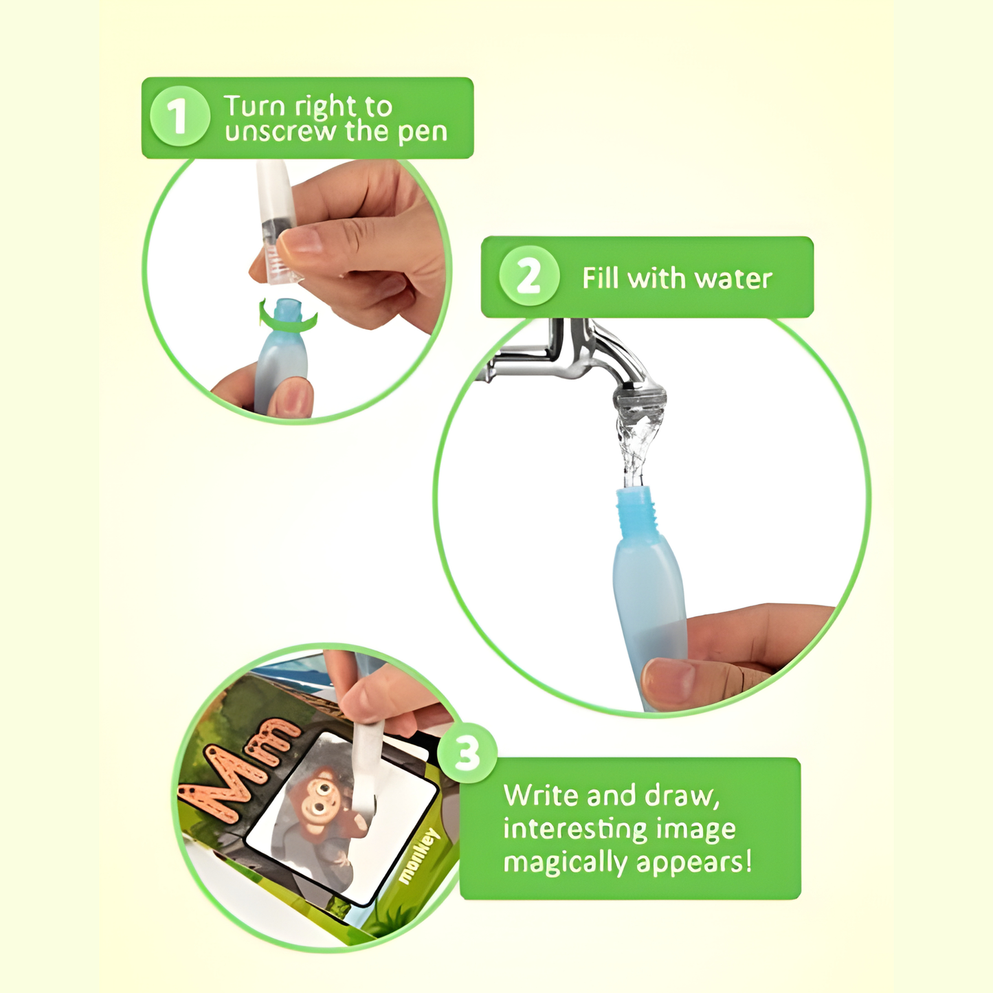 Alphabet Water Coloring Cards