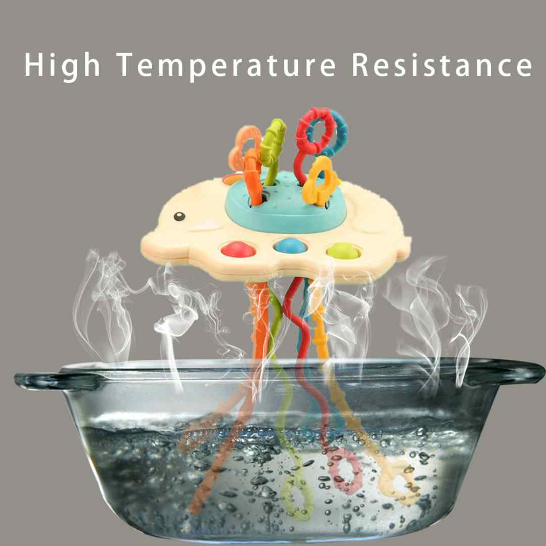 Silicone Pulling String Toy