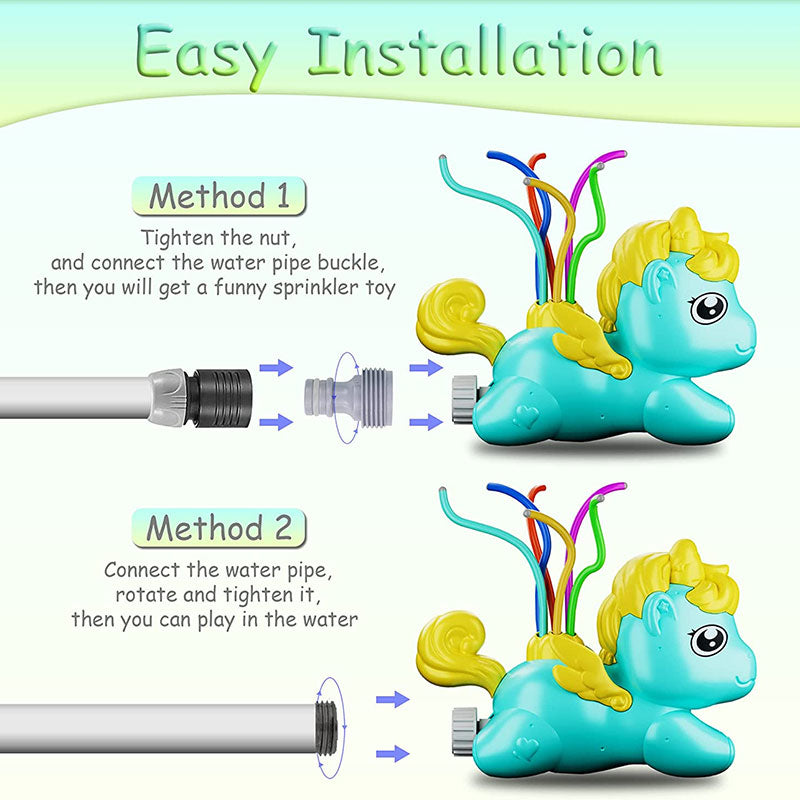 Unicorn Water Sprinkler Toy