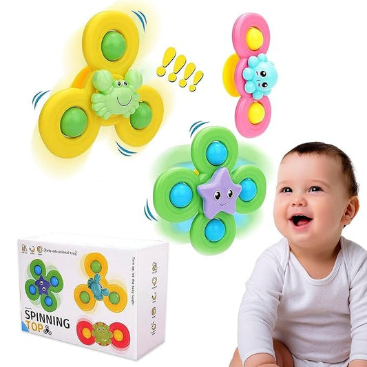 Children's Fun Suction Cup Spinner Toy ( Set of 3 )