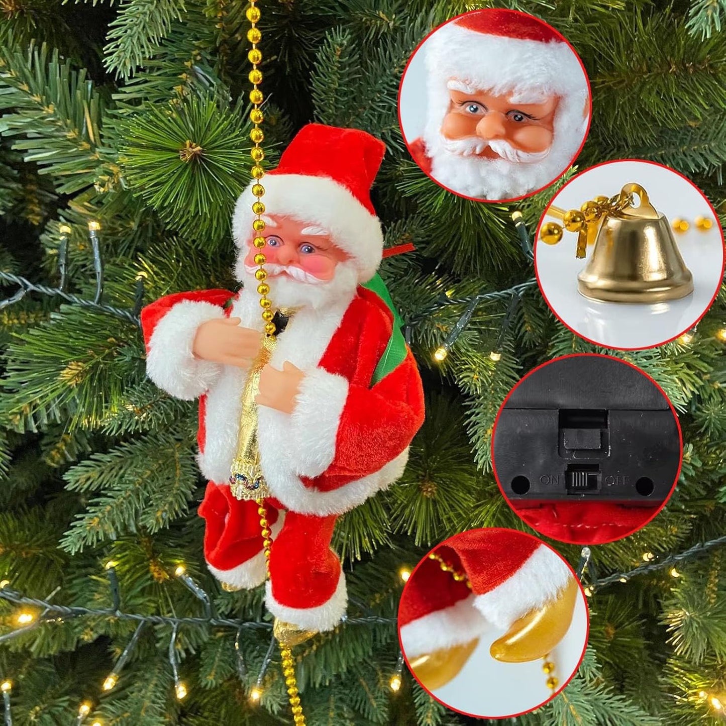 Climbing Santa Electric Toy