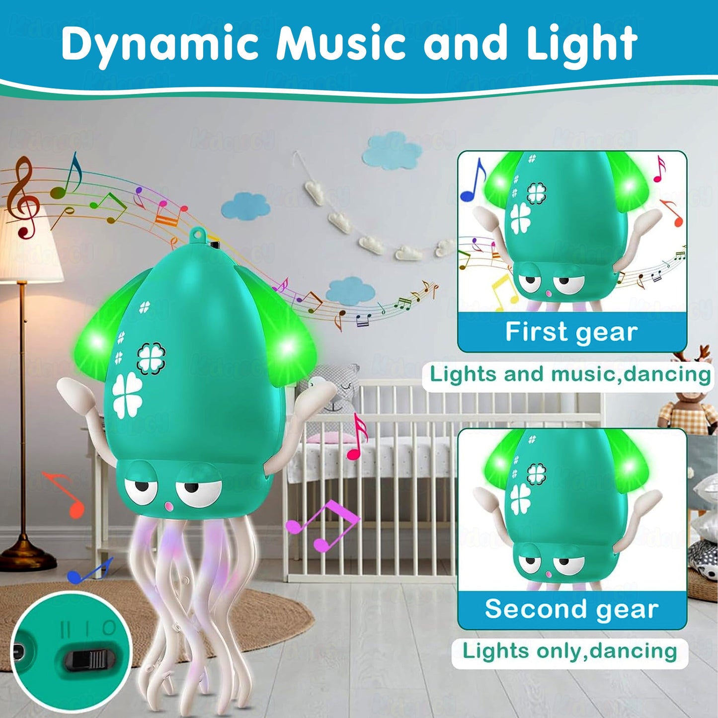 Electric Crawling & Dancing Octopus - Squid Toy