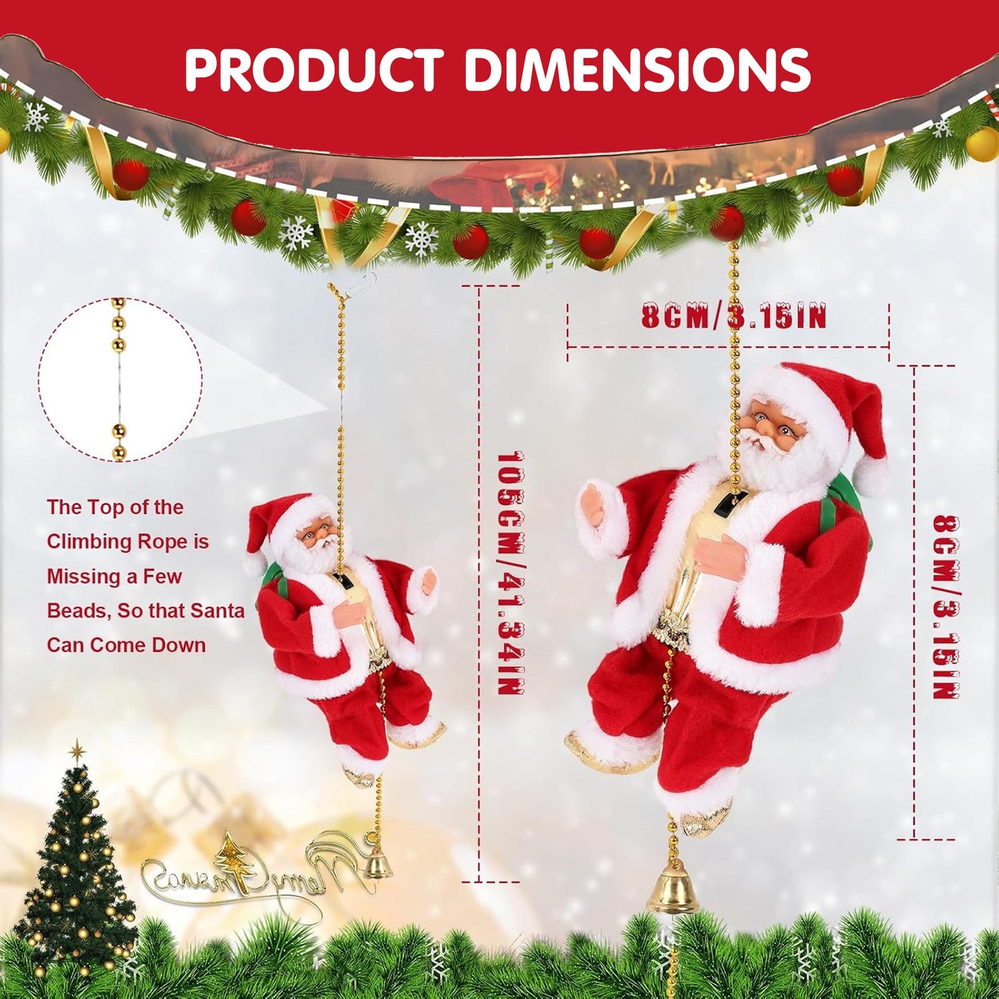 Climbing Santa Electric Toy