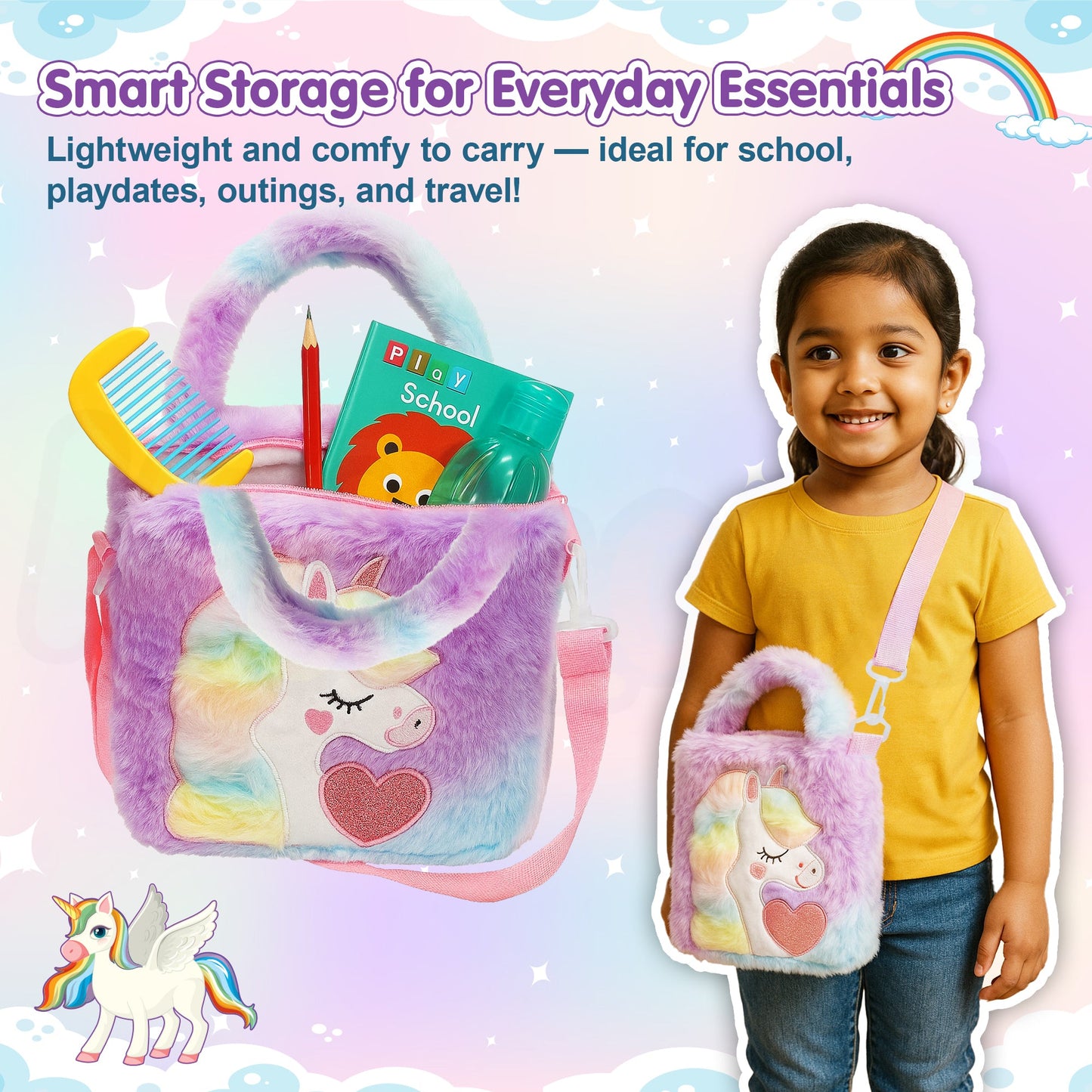 Kids Unicorn Sling Bag