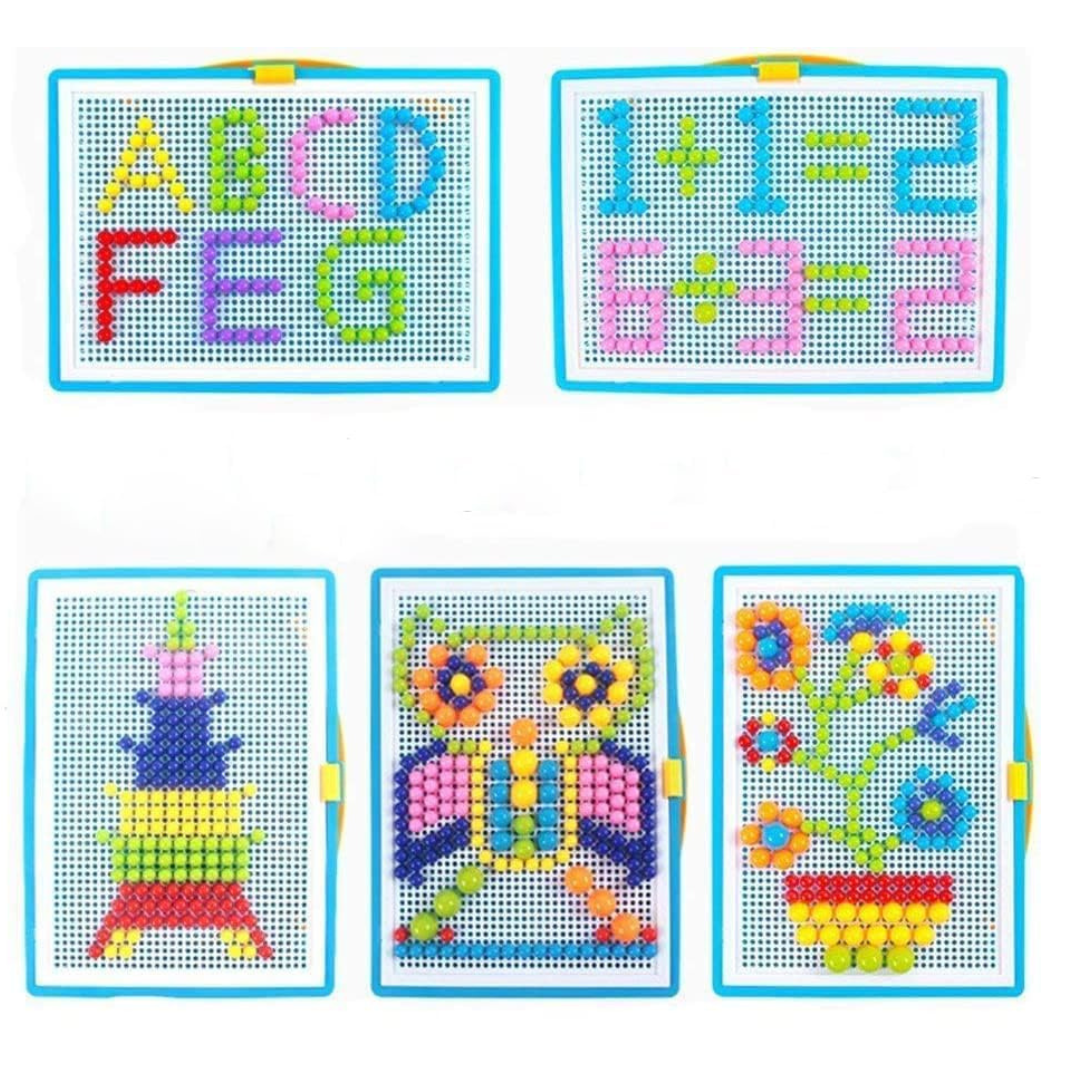 Mushroom Nail Board Creative Mosaic Puzzle Toy