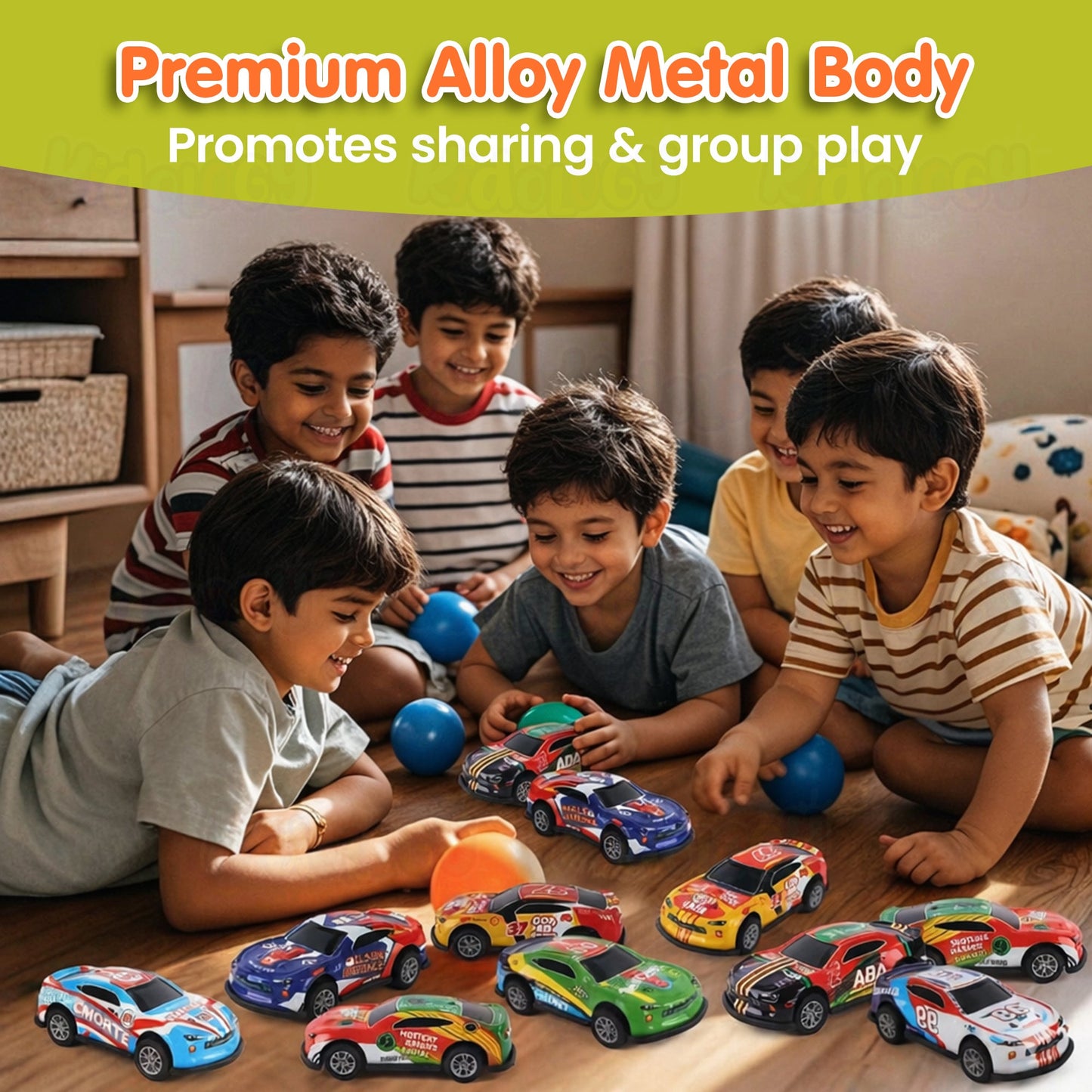 50 Pcs Unbreakable Die Cast Cars with Storage Box