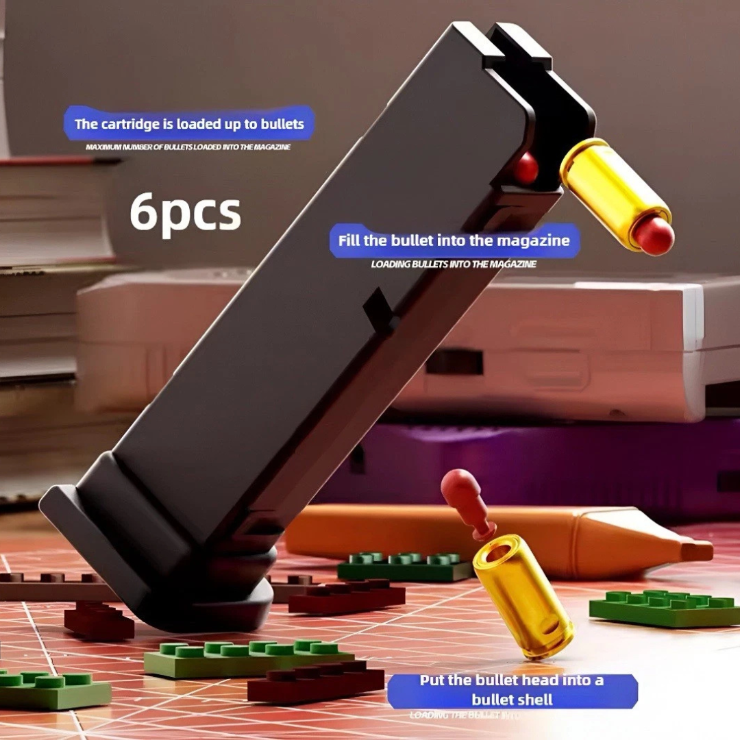 Building Block Shell-Ejecting Soft Bullet Toy Gun