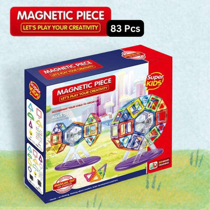 Magnetic Chip Building Block Set (83 Pcs)