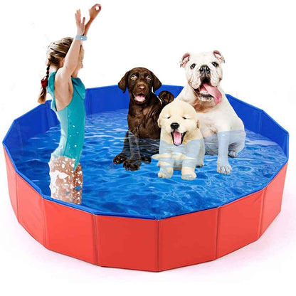 Foldable Pool for Pet and Kids - Portable and Durable Splash Fun for the Whole Family