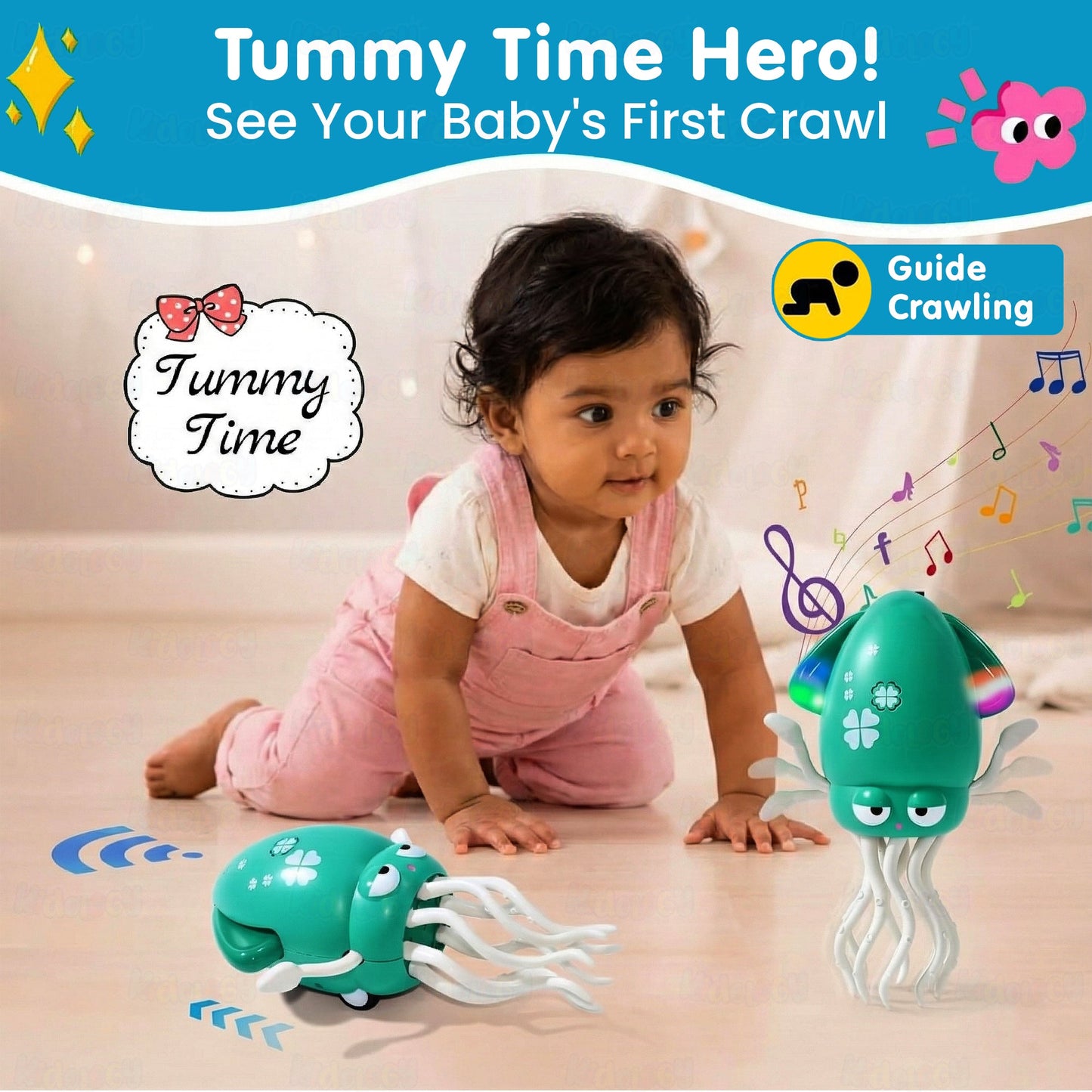 Electric Crawling & Dancing Octopus - Squid Toy