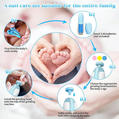 Premium LED Baby Nail Trimmer Kit