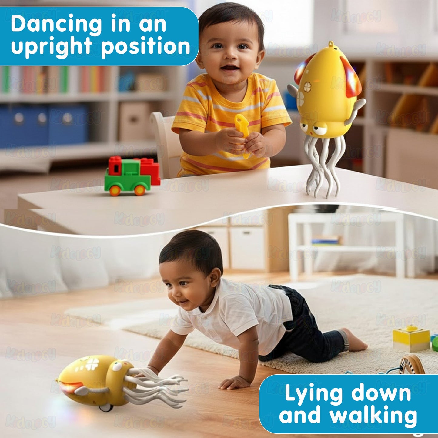 Electric Crawling & Dancing Octopus - Squid Toy