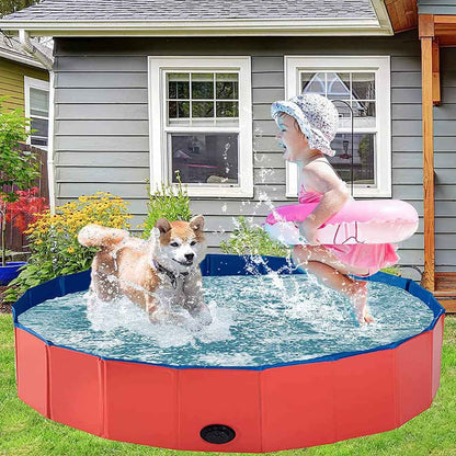 Foldable Pool for Pet and Kids - Portable and Durable Splash Fun for the Whole Family
