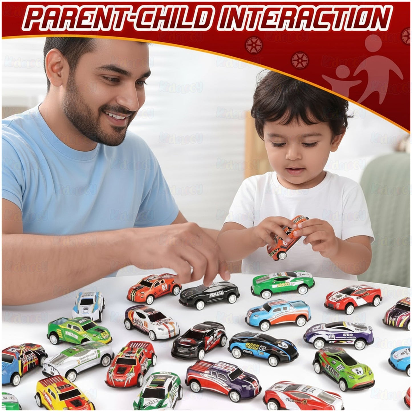 48PCS Die-Cast Pull Back Cars Set