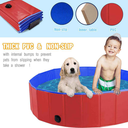 Foldable Pool for Pet and Kids - Portable and Durable Splash Fun for the Whole Family