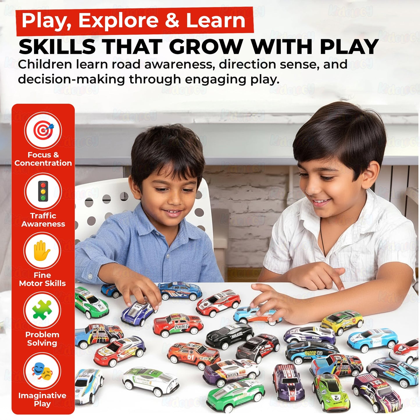 48PCS Die-Cast Pull Back Cars Set