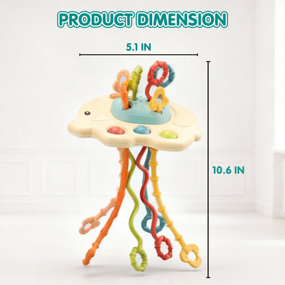 Elephant Pull String Montessori Baby Toy