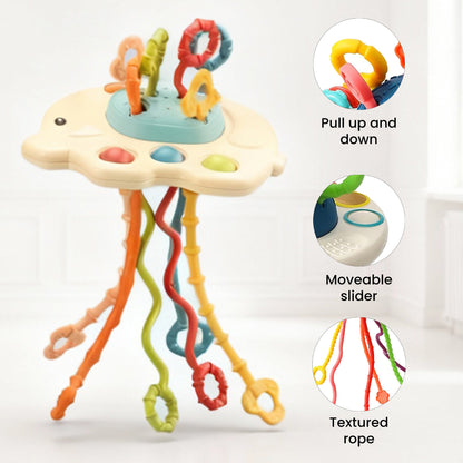 Elephant Pull String Montessori Baby Toy