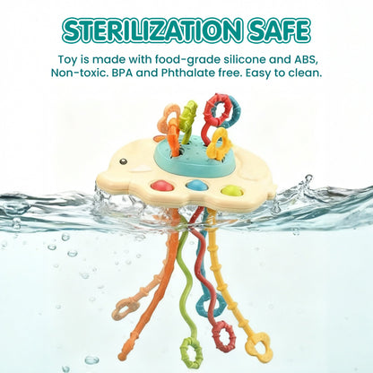 Elephant Pull String Montessori Baby Toy