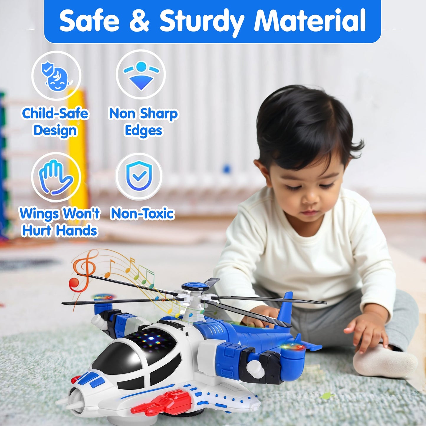 Helicopter Toy with Lights and Sounds