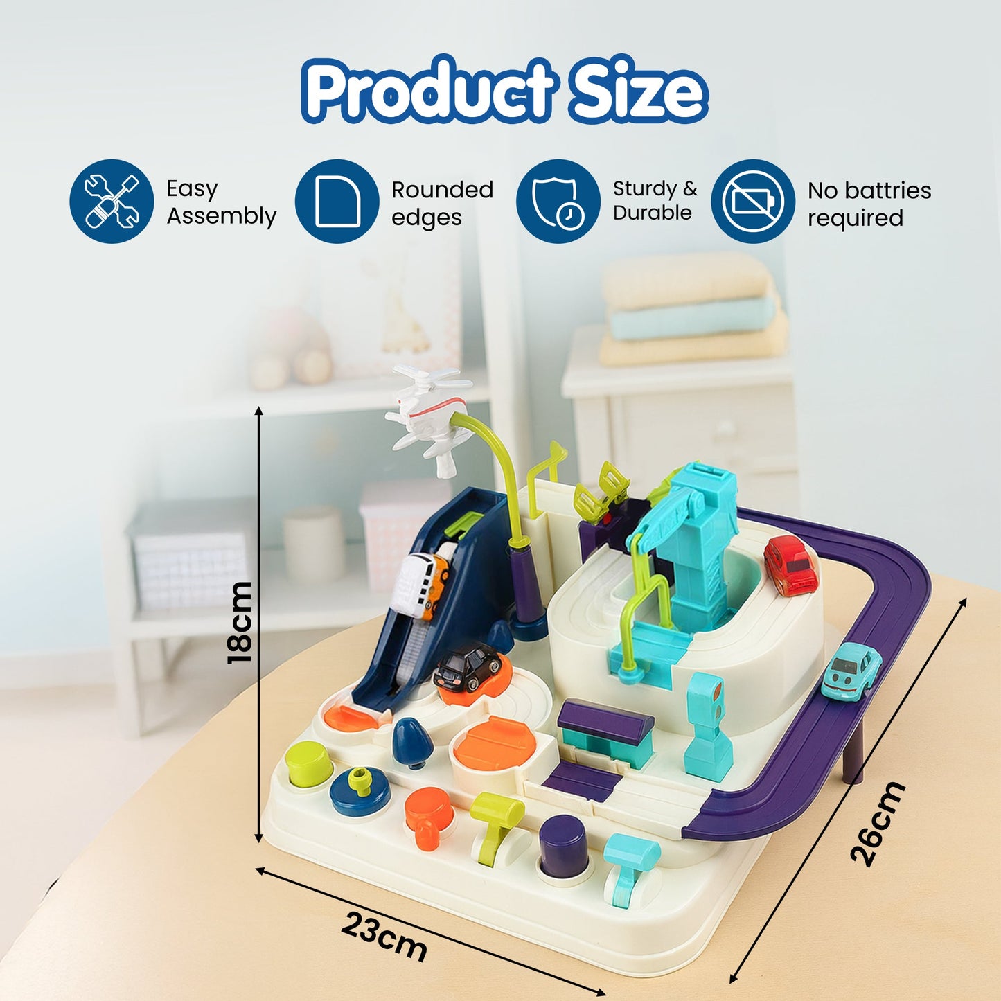 Car Adventure Rescue Track Set Educational Toy