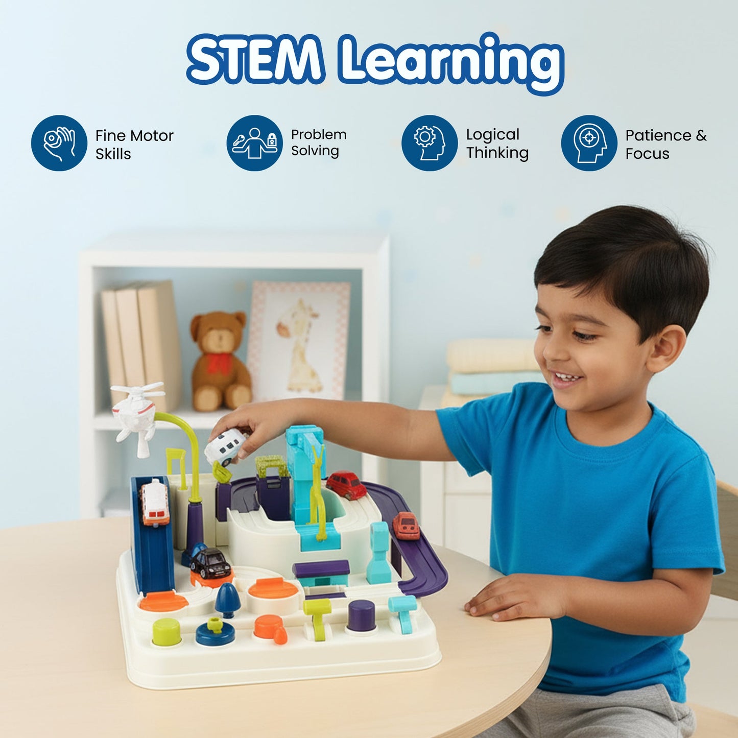 Car Adventure Rescue Track Set Educational Toy