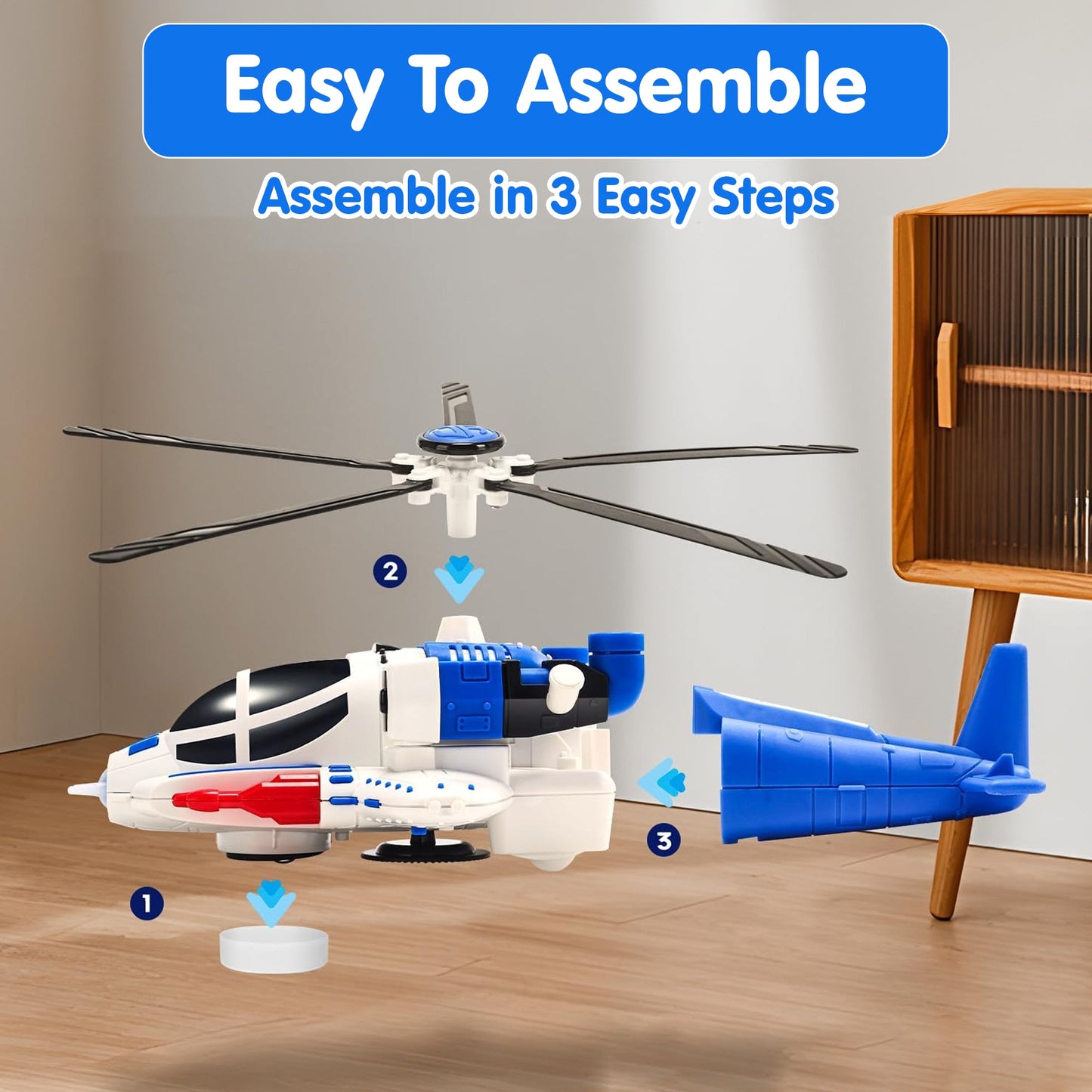 Helicopter Toy with Lights and Sounds