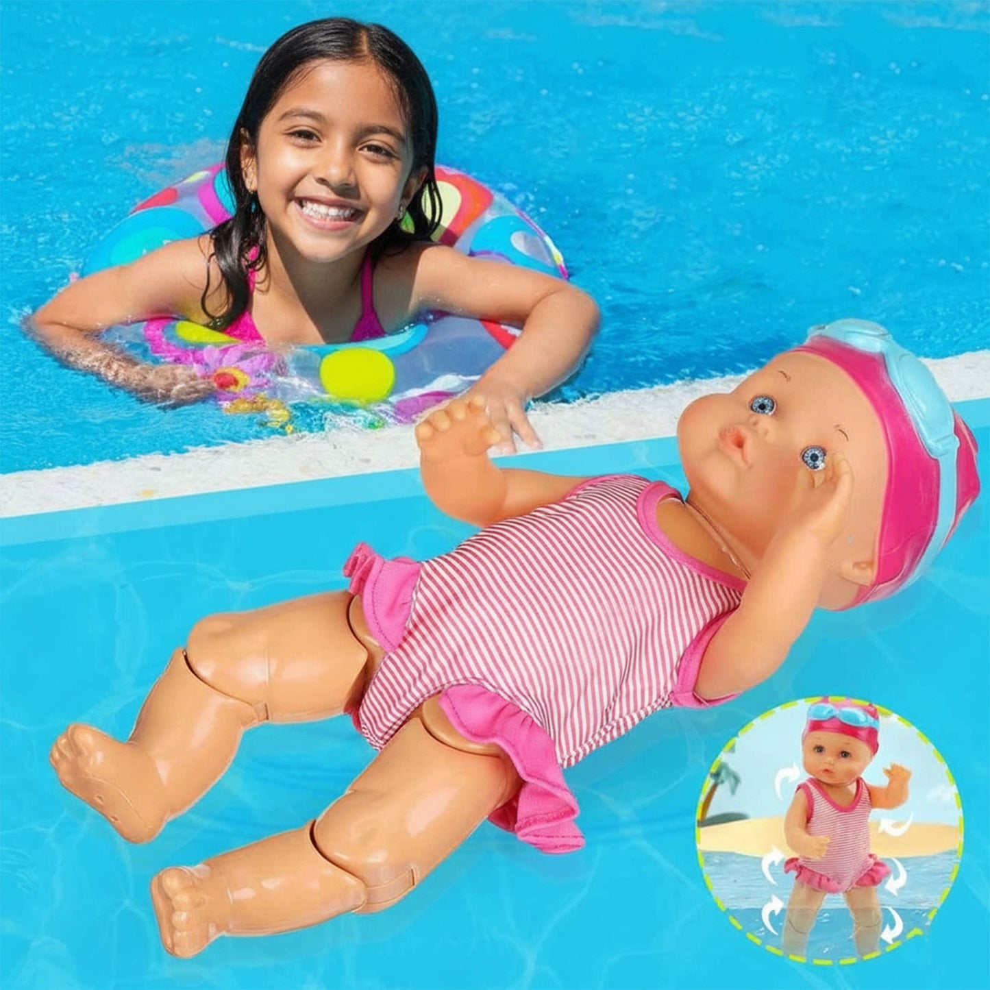 Electric Waterproof Swimming Doll