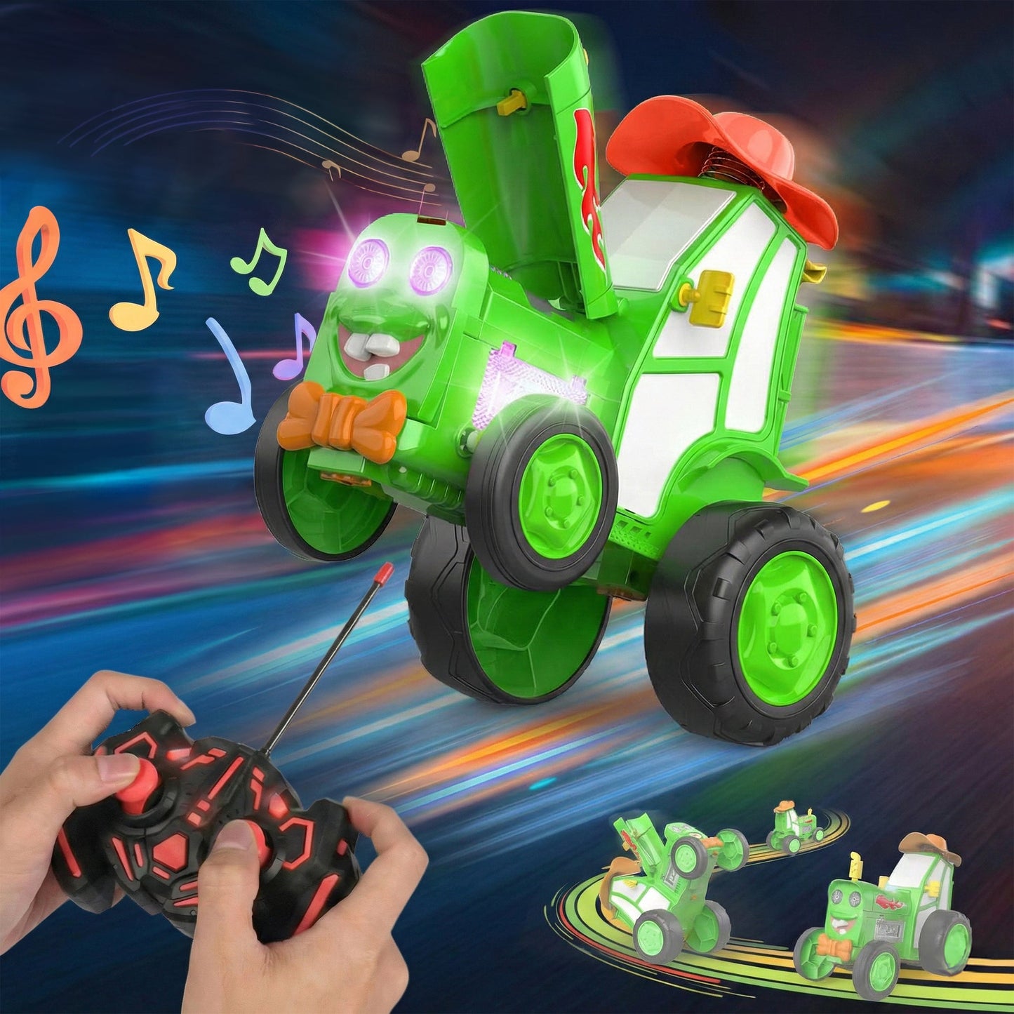 Crazy Jumping Tractor Toy