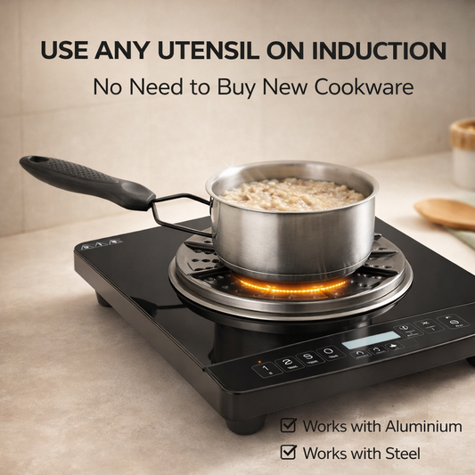 Styleadda™ Induction Converter Plate – Use Any Utensil on Induction