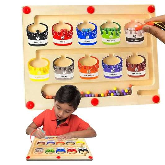 Magnetic Color & Number Maze Board Toy