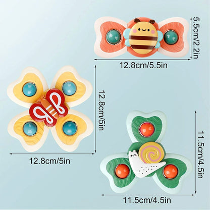 Children's Fun Suction Cup Spinner Toy ( Set of 3 )