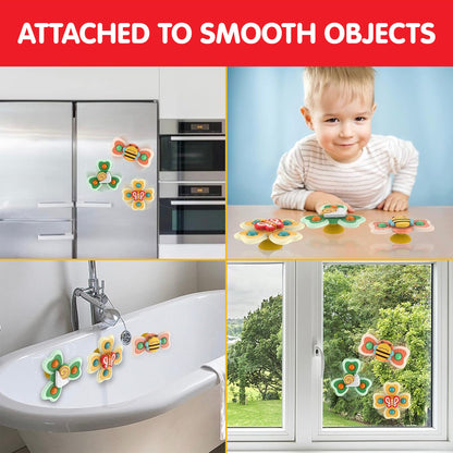 Children's Fun Suction Cup Spinner Toy ( Set of 3 )