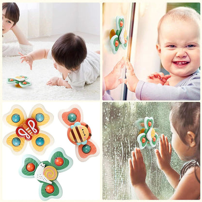 Children's Fun Suction Cup Spinner Toy ( Set of 3 )