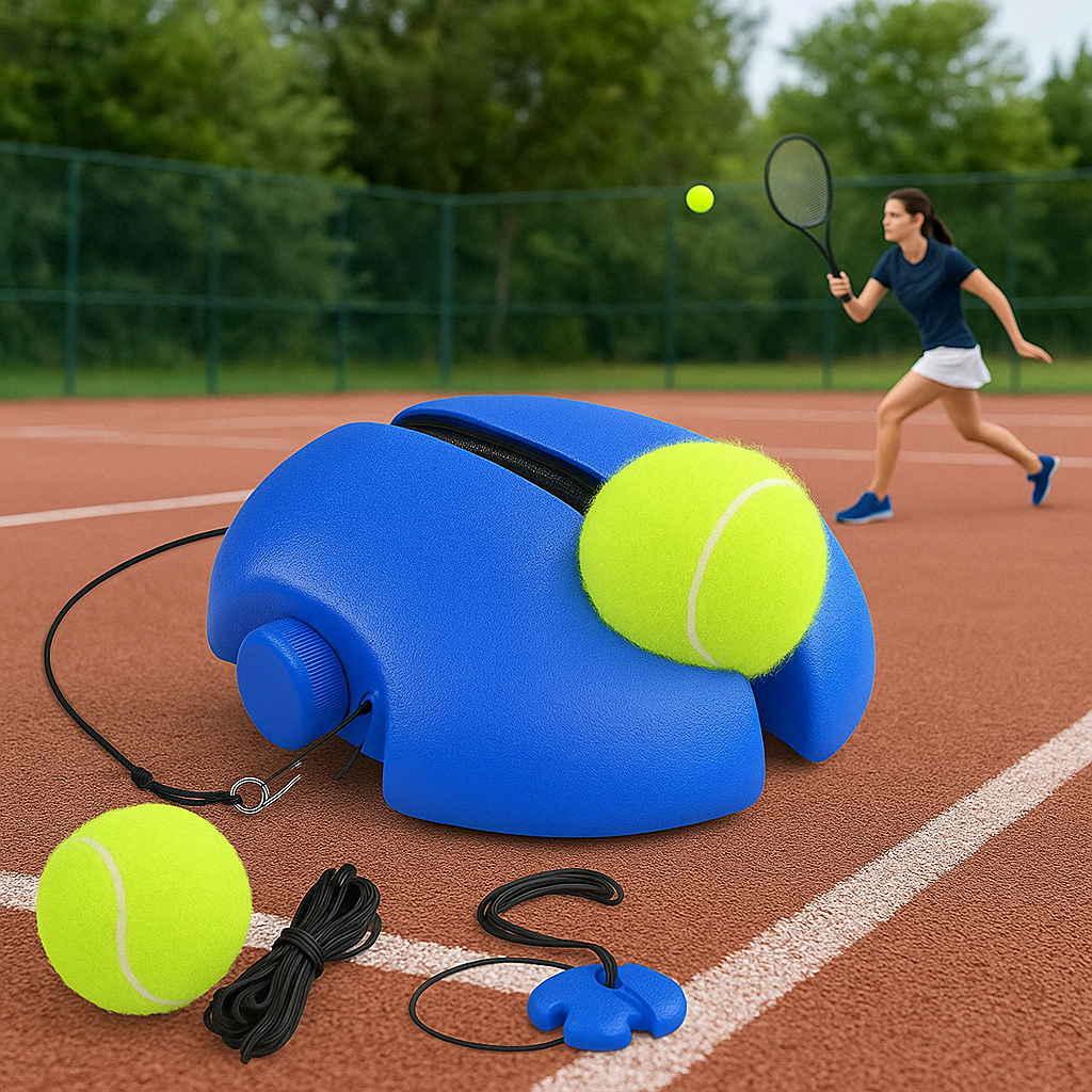 Tennis Trainer Rebound Ball with Racket