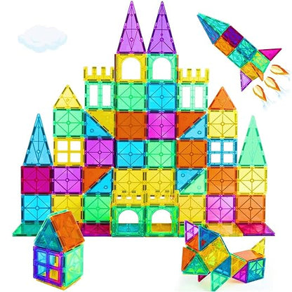 Magnetic Building Tiles Set (56 Pcs)