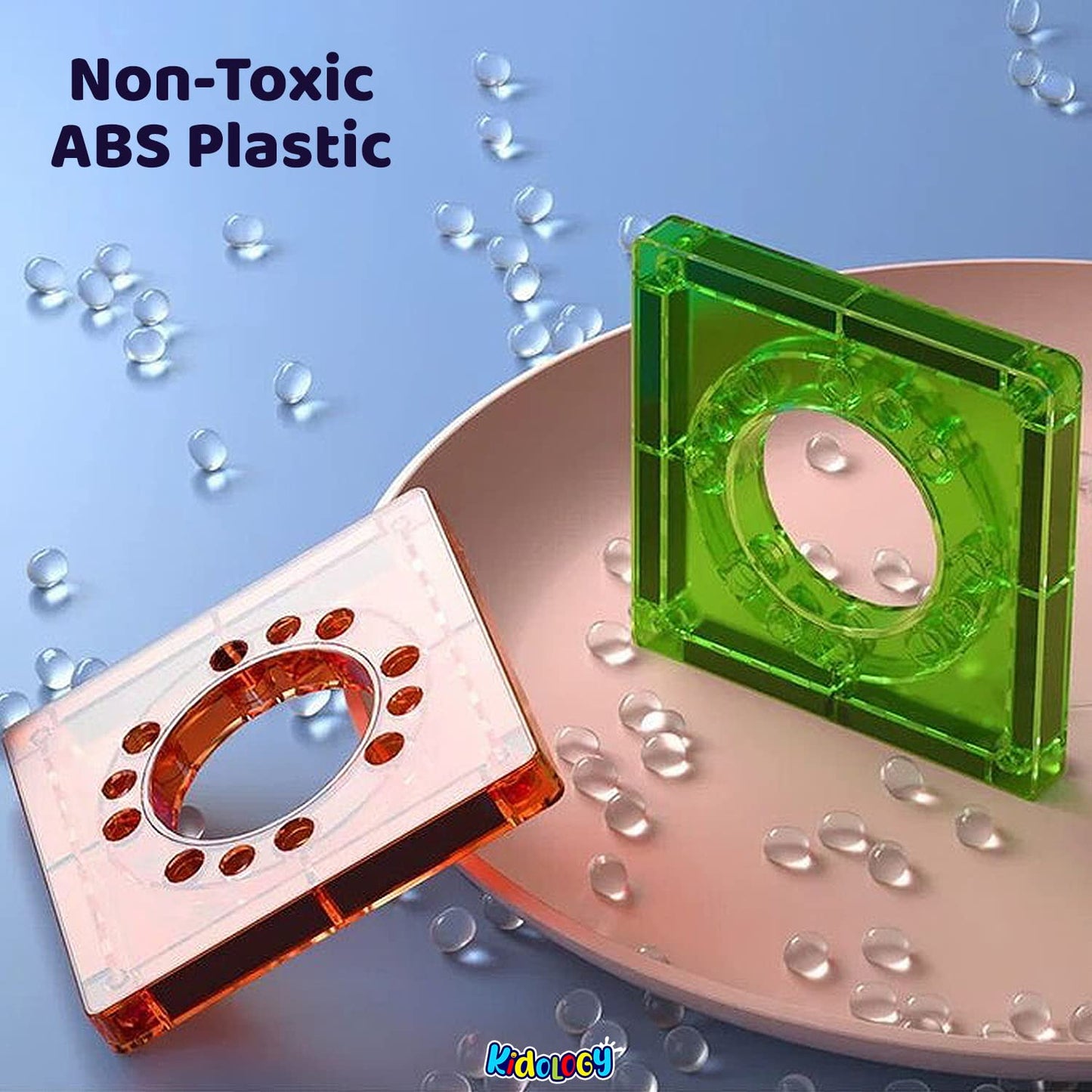 Magnetic Building Tiles Set (56 Pcs)