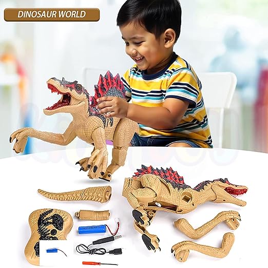 Walking and Roaring Remote Control Dinosaur Toy