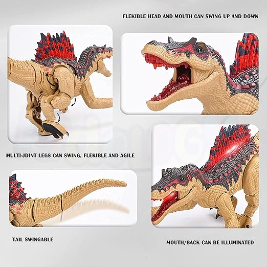 Walking and Roaring Remote Control Dinosaur Toy