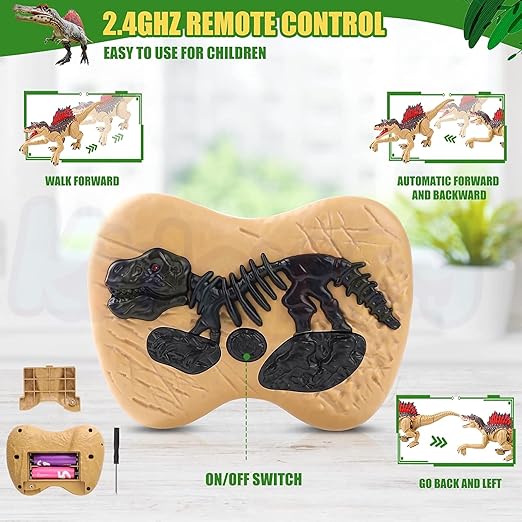 Walking and Roaring Remote Control Dinosaur Toy