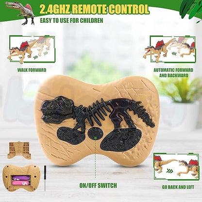 Walking and Roaring Remote Control Dinosaur Toy